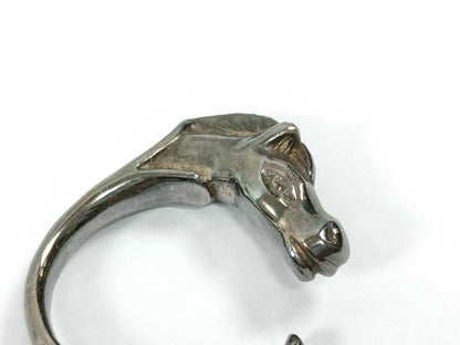 HERMES Chevalhose Ring SV Silver Ring