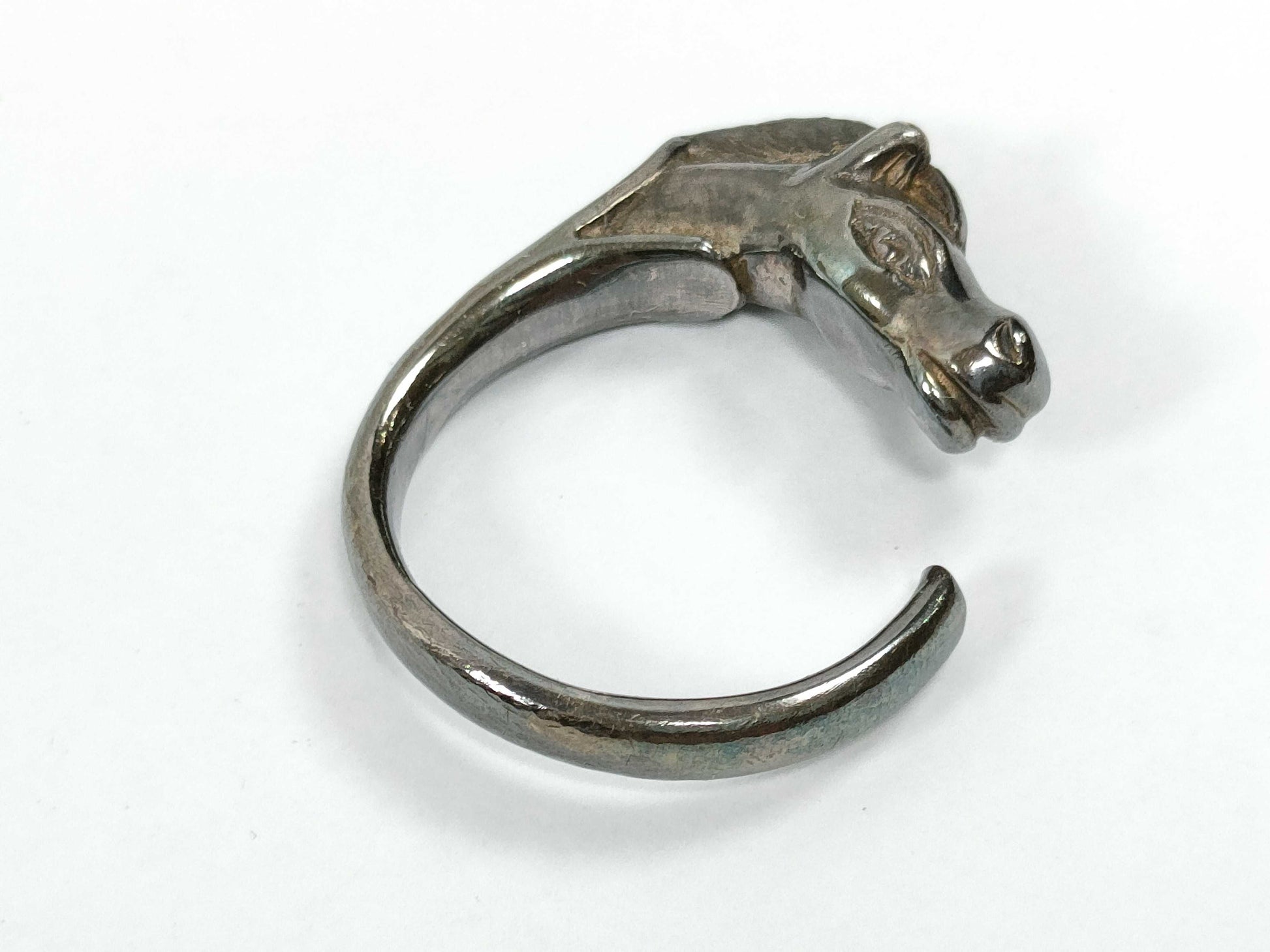 HERMES Chevalhose Ring SV Silver Ring