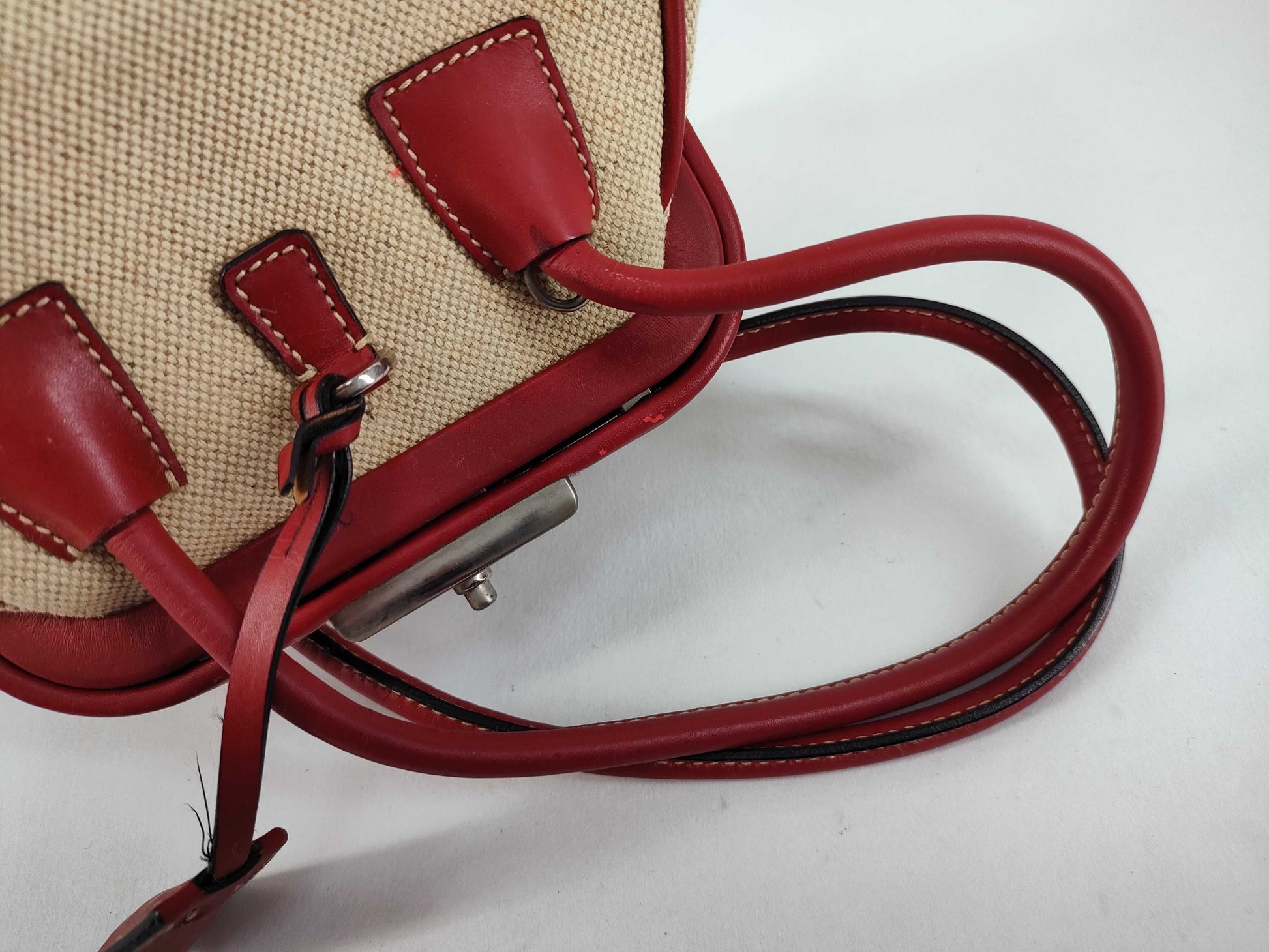 PRADA Prada Canvas x Leather Purse Purse Handbag