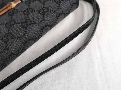 GUCCI GG Canvas Gucci GG Canvas Bamboo Handbag 117594 Handbag