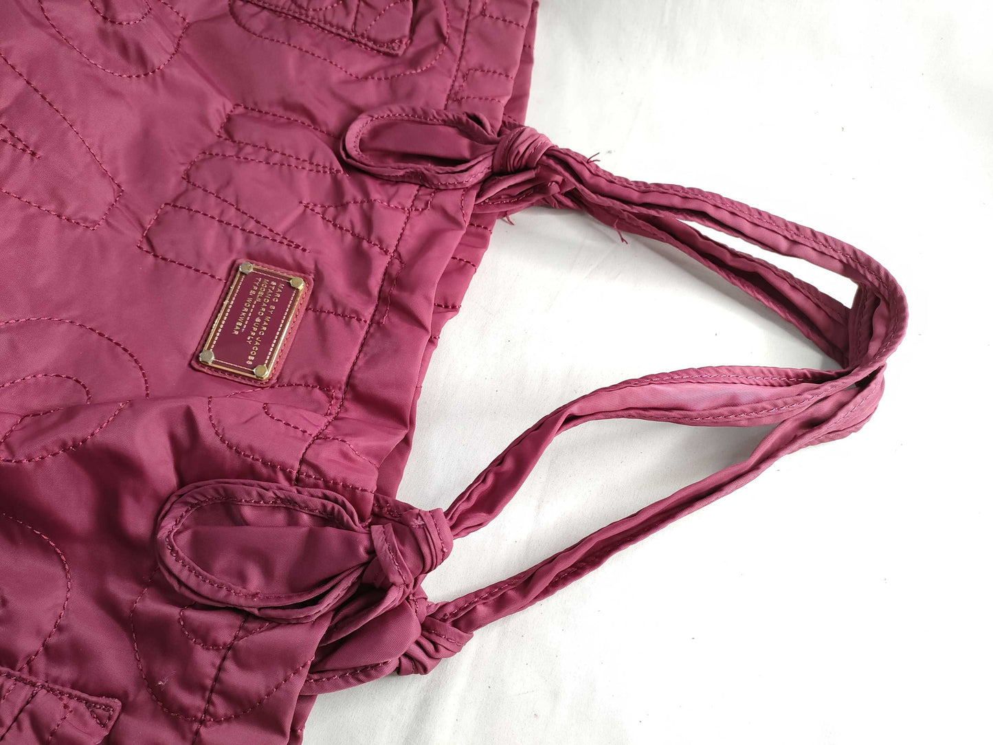 MARC JACOBS Nylon Tote Bag Pink Tote Bag