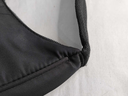 PRADA Nylon Prada Tesuto Handpouch Black Handbag