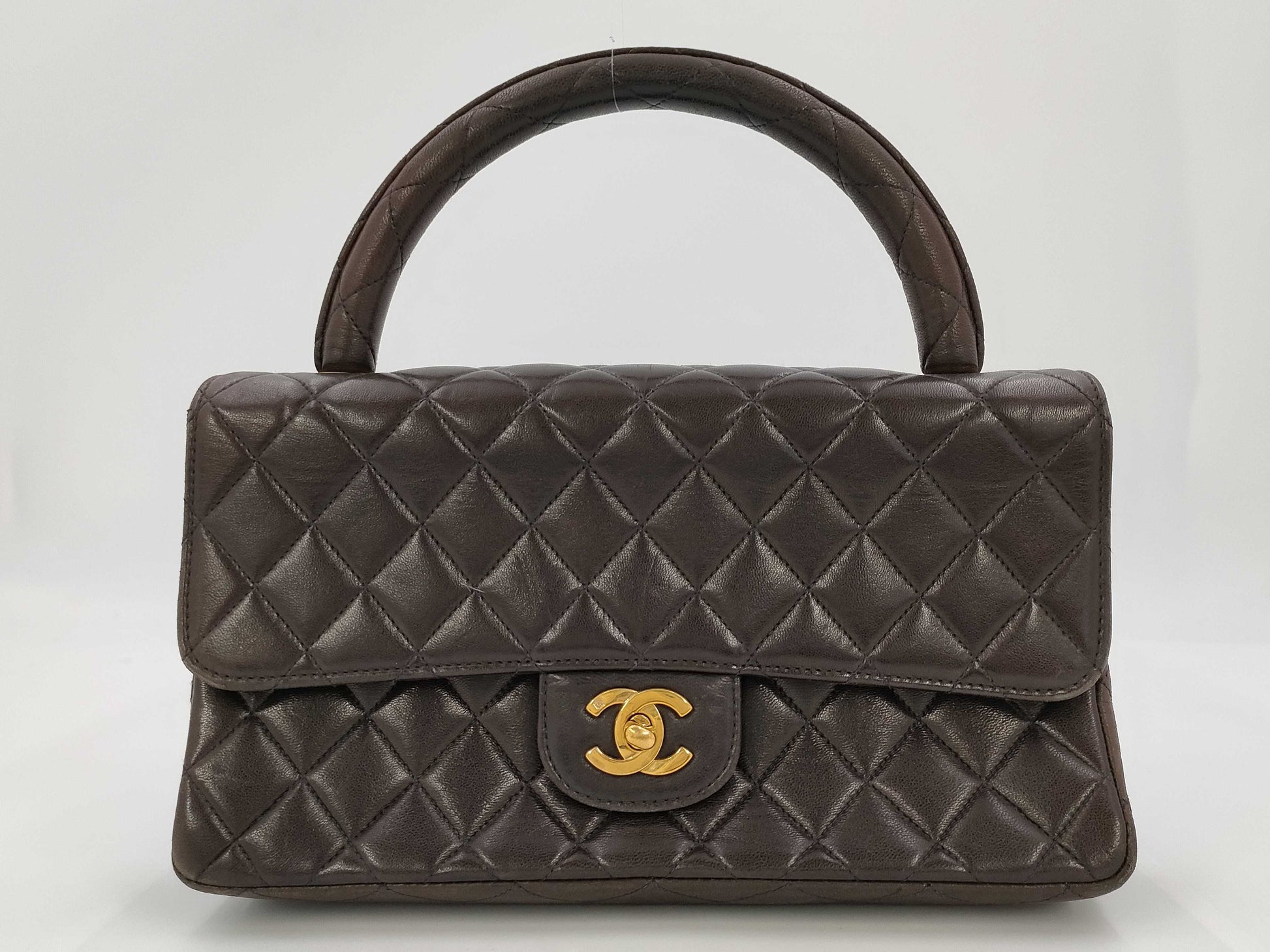 CHANEL Lambskin Top Handle Bag 3rd Series Handbag