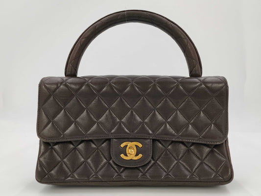 CHANEL Lambskin Top Handle Bag 3rd Series Handbag