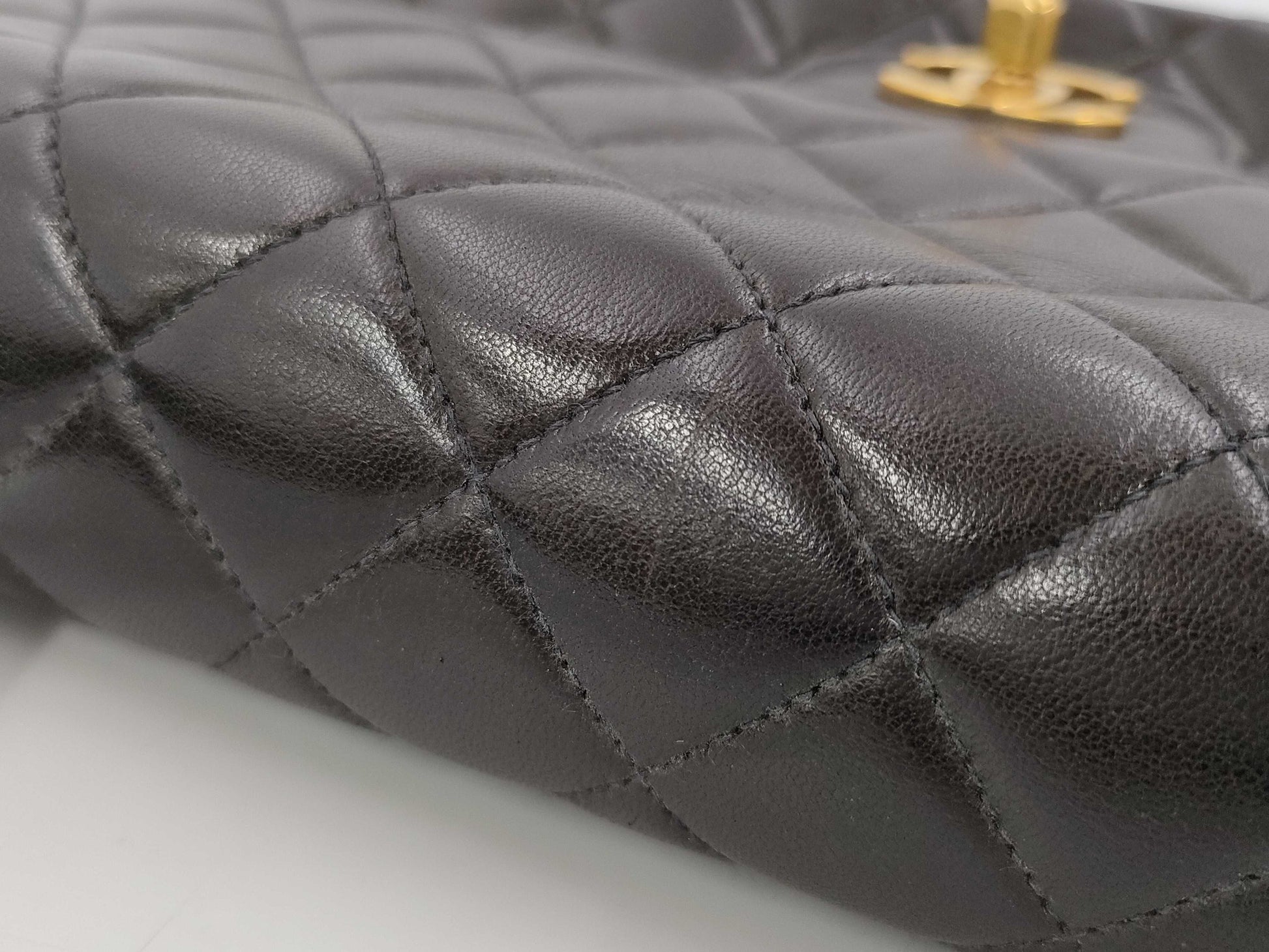 CHANEL Lambskin Top Handle Bag 3rd Series Handbag