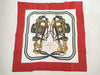 HERMES Carre Hermes Scarf Red/White Scarf