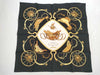 HERMES Carre Hermes Scarf Black/Gold Scarf