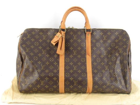 LOUIS VUITTON Monogram LV Monogram Keypol 55 M41424 VI0194 Boston Bag