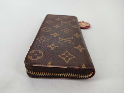 LOUIS VUITTON Monogram LV Monogram Portefeuil Clemence Flower M64201 GI2119 Wallet