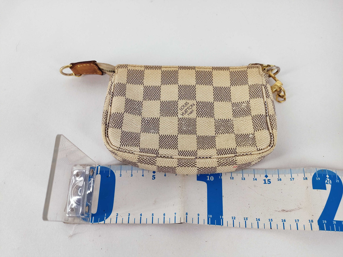 LOUIS VUITTON Damier Azul LV Damier Azul Mini Pochette Accessoir N58010 DU2007 Pouch