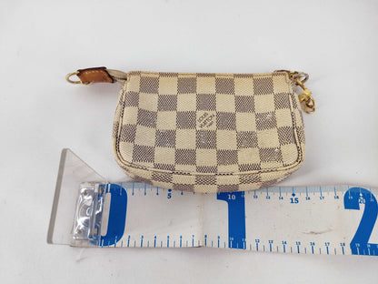LOUIS VUITTON Damier Azul LV Damier Azul Mini Pochette Accessoir N58010 DU2007 Pouch