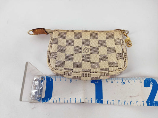 LOUIS VUITTON Damier Azul LV Damier Azul Mini Pochette Accessoir N58010 DU2007 Pouch