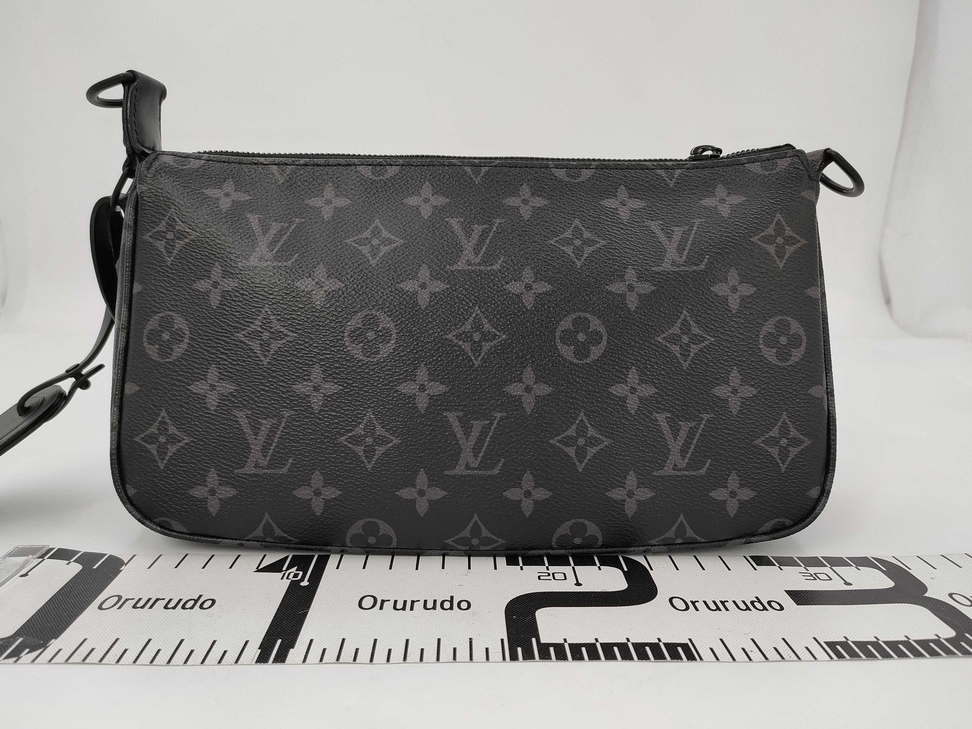 LOUIS VUITTON Louis Vuitton M11741 Monogram Eclipse Pochette Accessoir XL Shoulder Bag