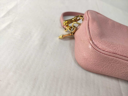 Miu Miu Miu Leather Accessory Pouch Pink Pouch