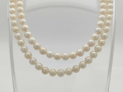 Akoya Semi Round Pearl Diameter Approx. 7.0-7.4mm SV 62.5g Necklace 