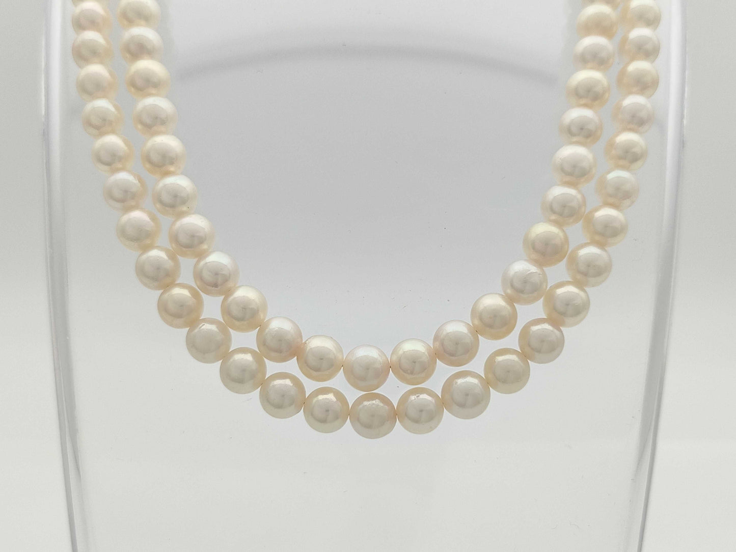Akoya Semi Round Pearl Diameter Approx. 7.0-7.4mm SV 62.5g Necklace 