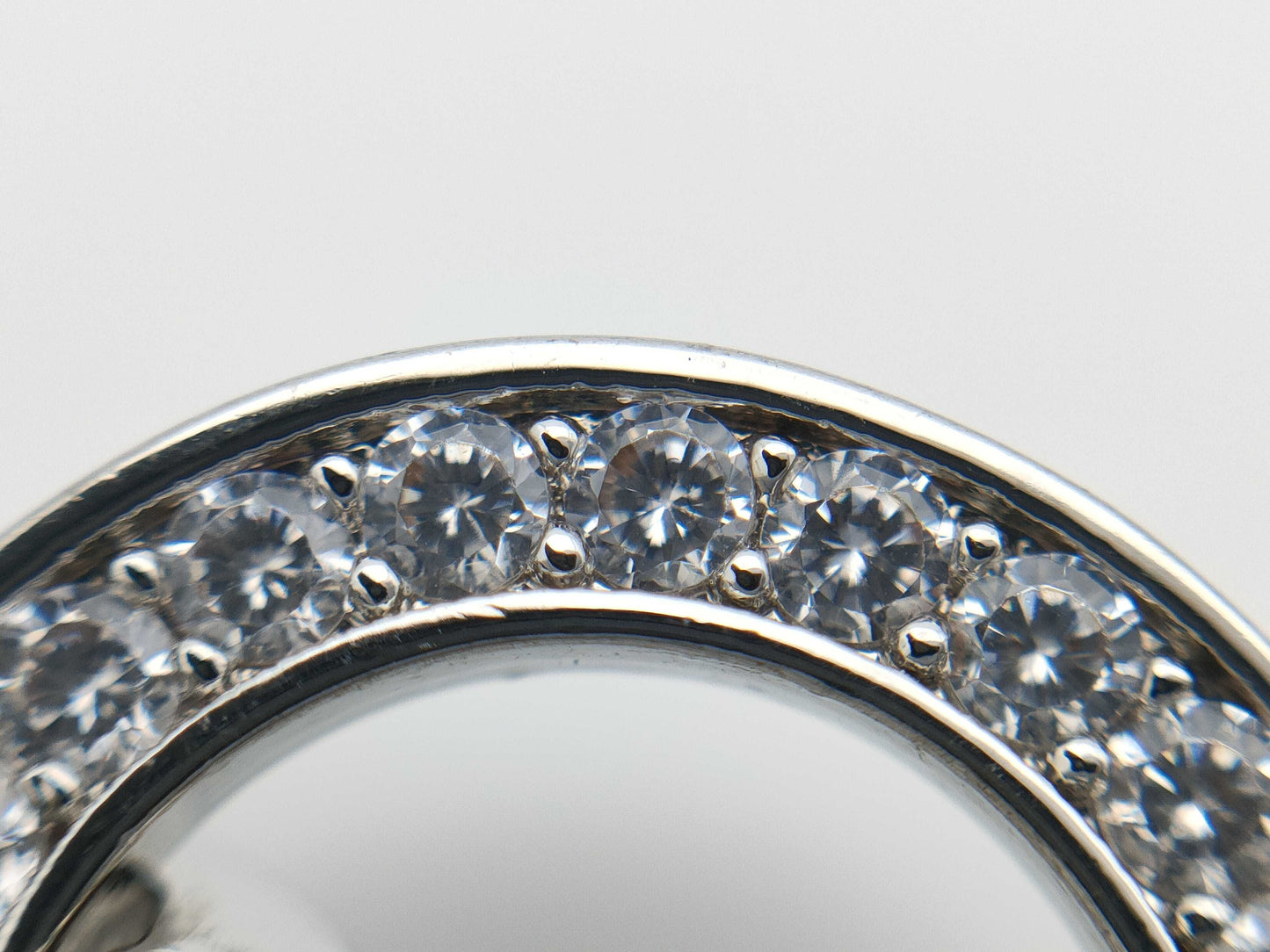 Semi-round pearl diameter approx. 8.0-8.4mm Transparent stone METAL 36.6g Necklace 