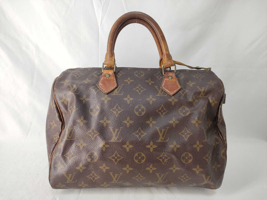 LOUIS VUITTON Monogram Louis Vuitton Speedy 30 Monogram Boston Bag Handbag