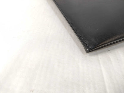 SAINT LAURENT Star Leather Clutch Bag Black Clutch Bag