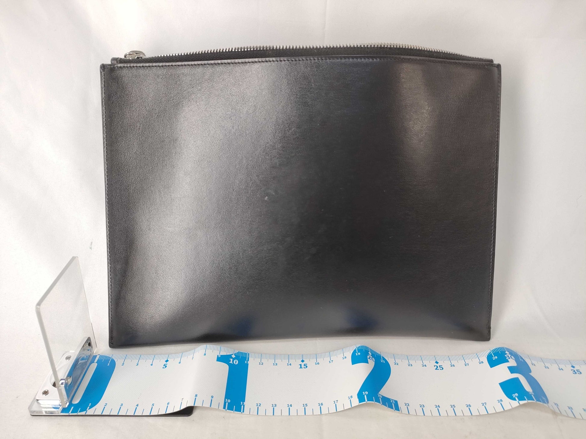 SAINT LAURENT Star Leather Clutch Bag Black Clutch Bag
