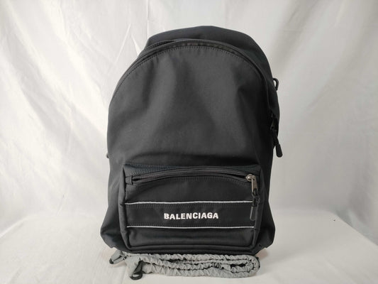 BALENCIAGA 2HFOX Backpack Nylon Black Rucksack