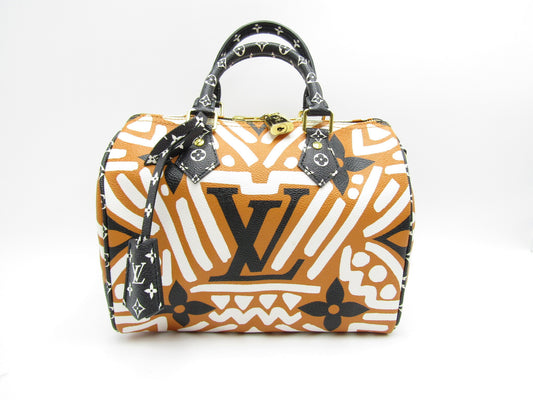LOUIS VUITTON LV Crafty Speedy Banduriere 25 M56588 Claim Caramel G Fittings Handbag