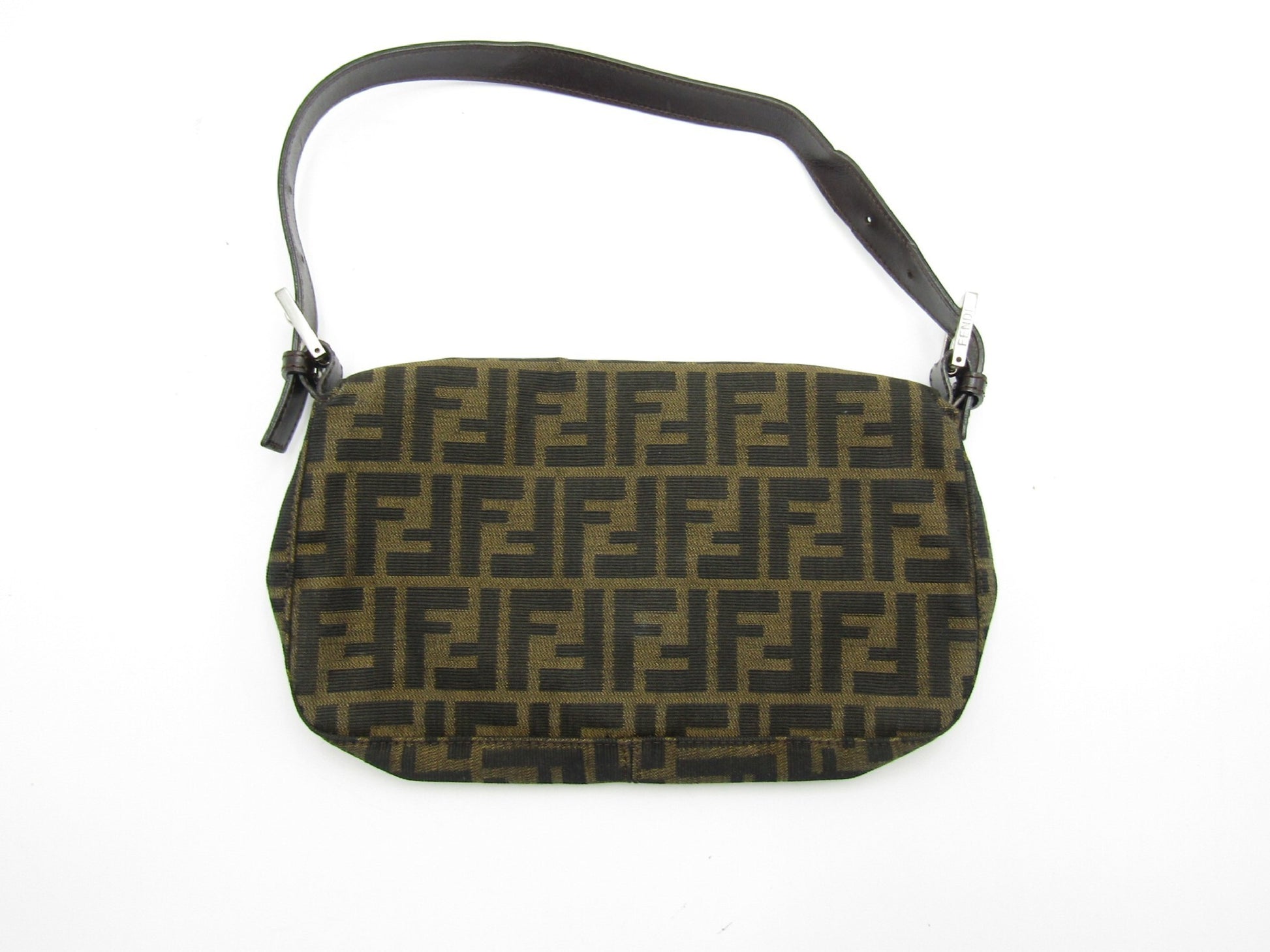 FENDI Mamma Bucket Zucca Pattern 26424 S Hardware Shoulder Bag
