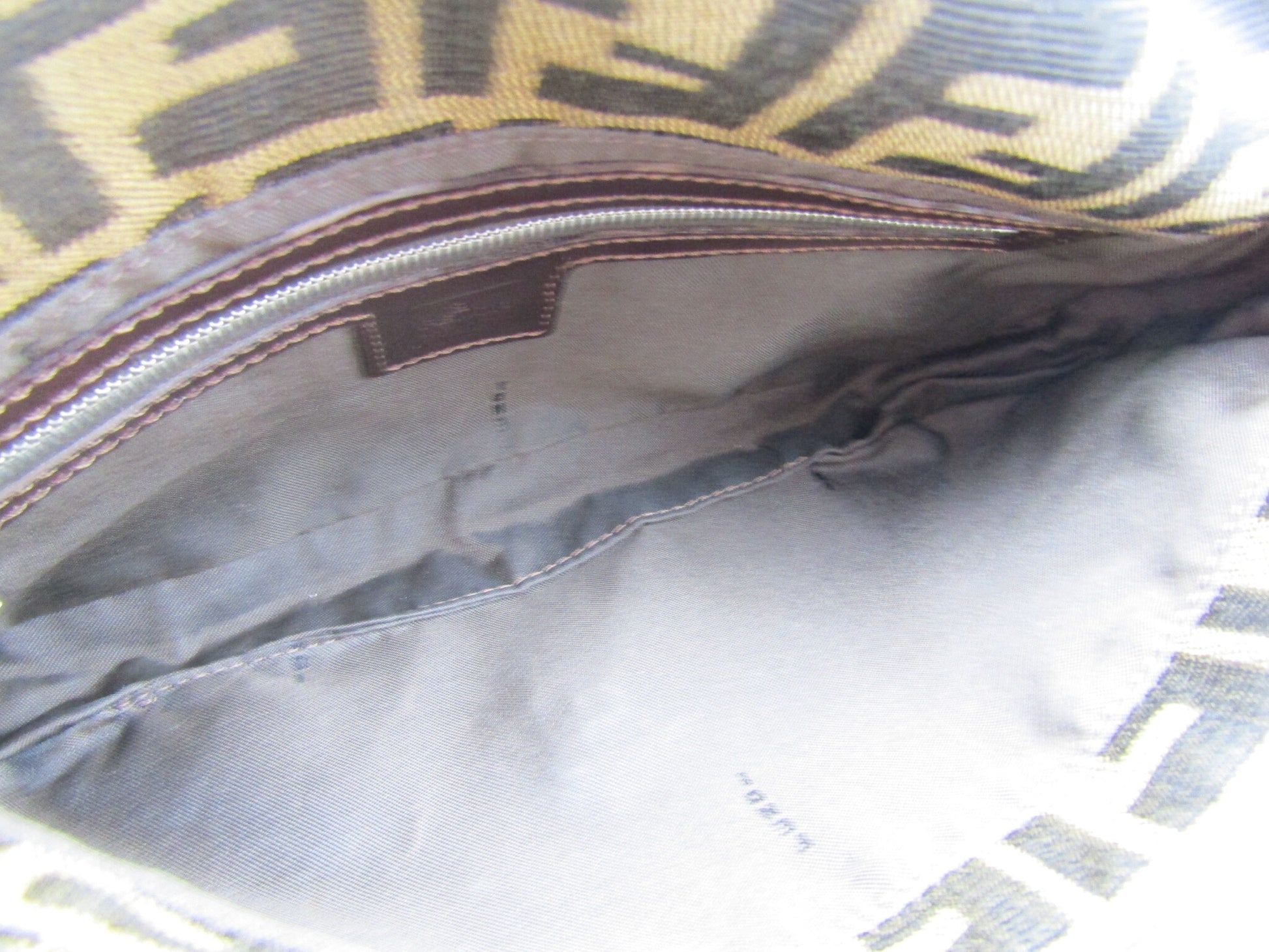 FENDI Mamma Bucket Zucca Pattern 26424 S Hardware Shoulder Bag