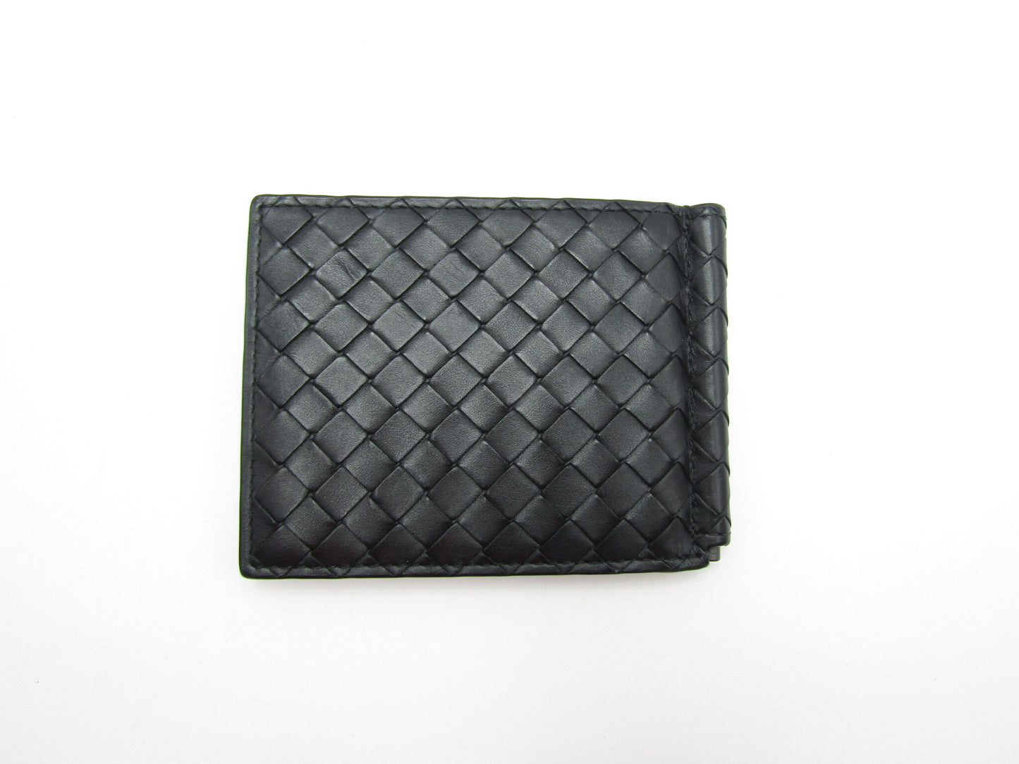 BOTTEGA VENETA Intrecciato Money Clip Black 592626 V3US1 8803 Wallet