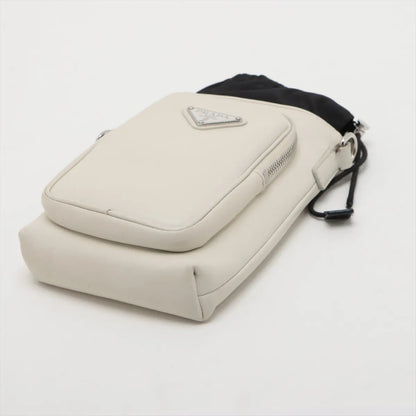 PRADA Leather x Nylon Shoulder Bag Strap Shoulder Bag