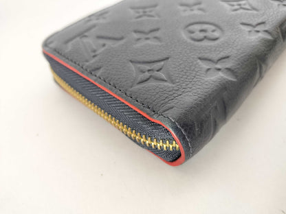 LOUIS VUITTON Monogram Unplanted Leubiton Monogram Unplanted Leather Long Wallet Marine Rouge Zippy Wallet M62121 Wallet