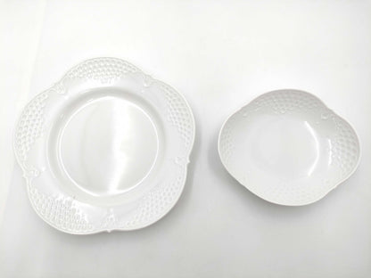 Meissen Plate Set of 2 Large and Small Plates