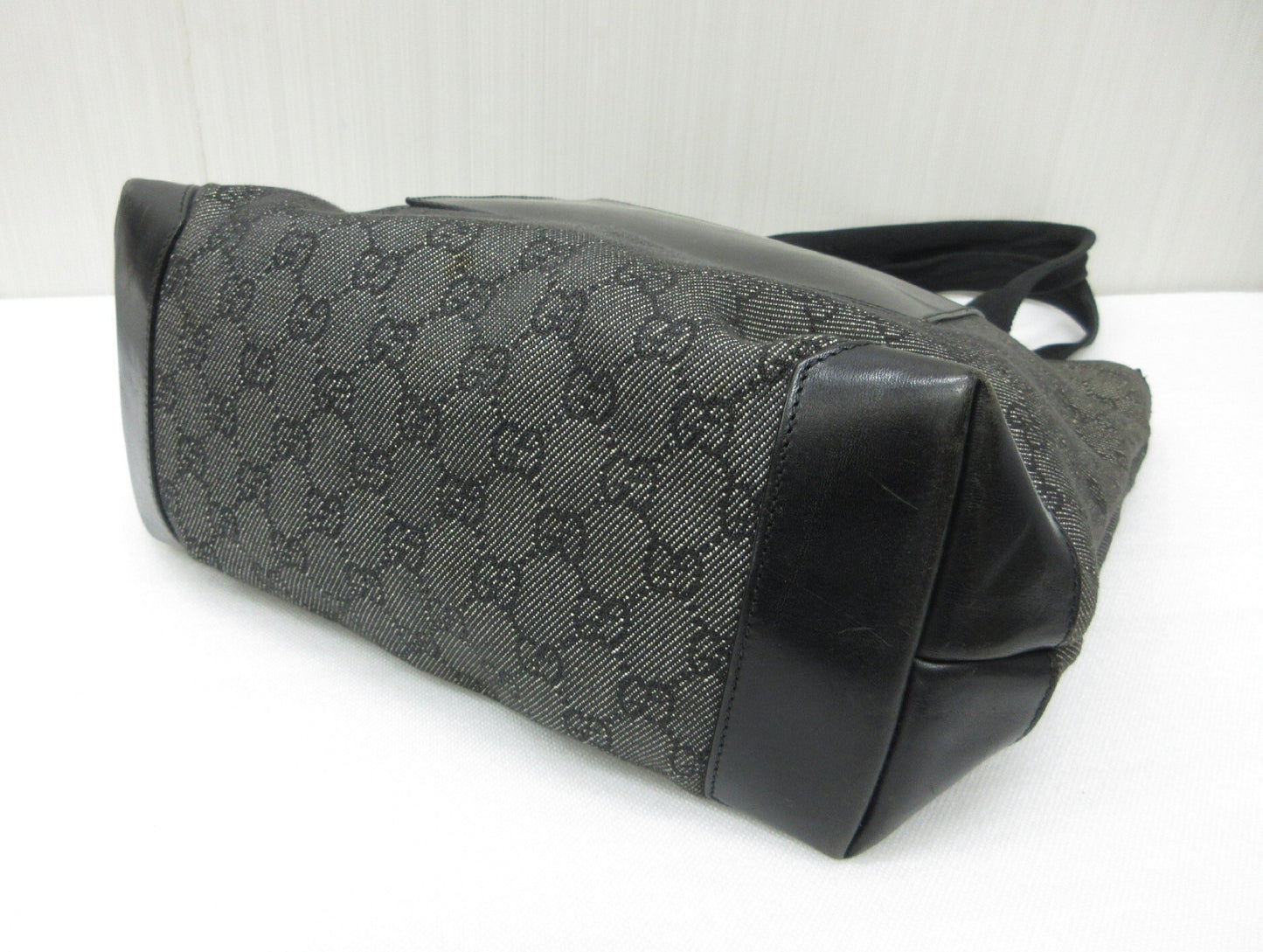 GUCCI Gucci GG Canvas Shoulder Bag Shoulder Tote Leather Black 28892 Tote Bag