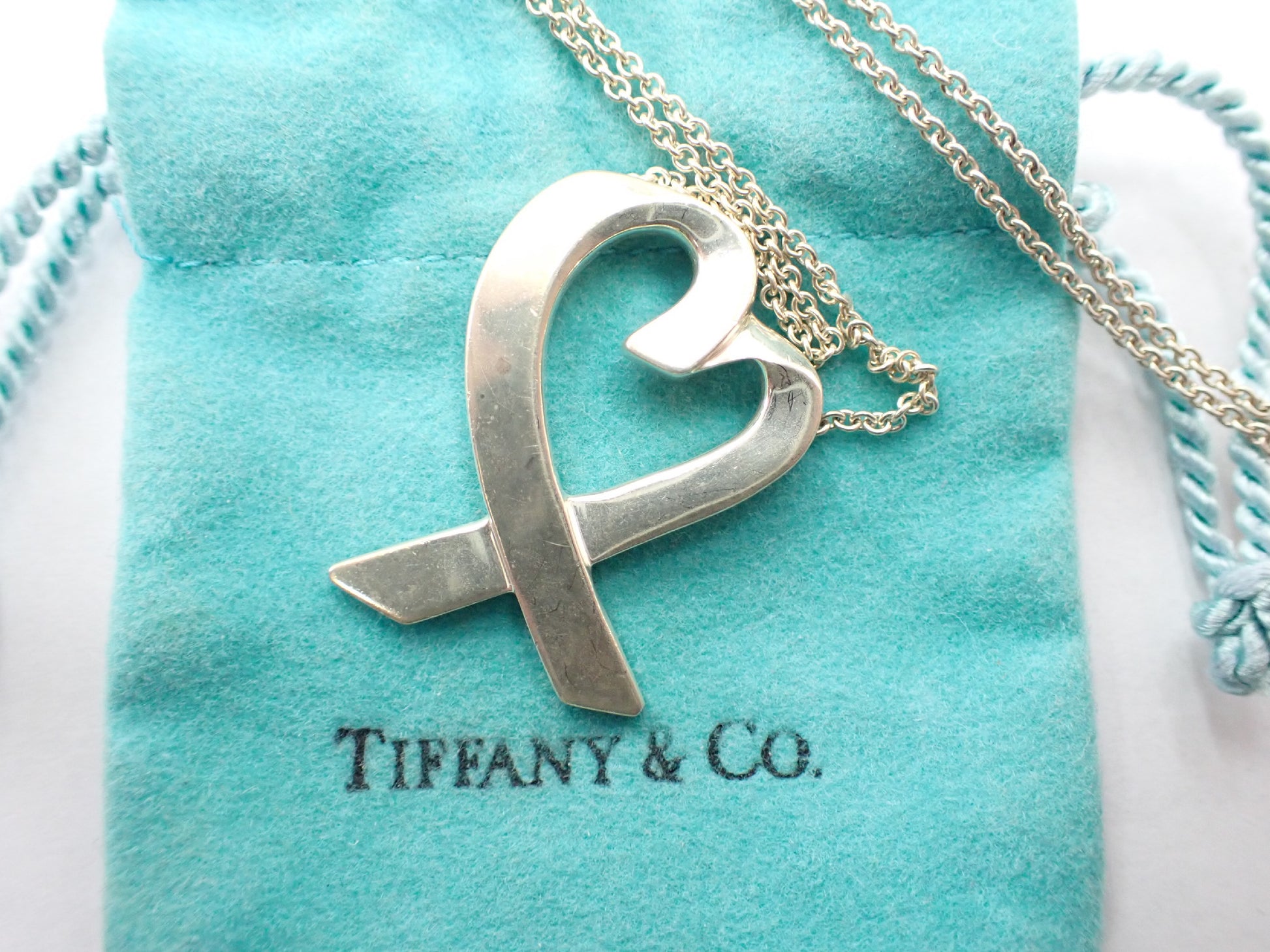 Tiffany&Co. Tiffany Paloma Picasso Loving Heart 925 8.9g Necklace