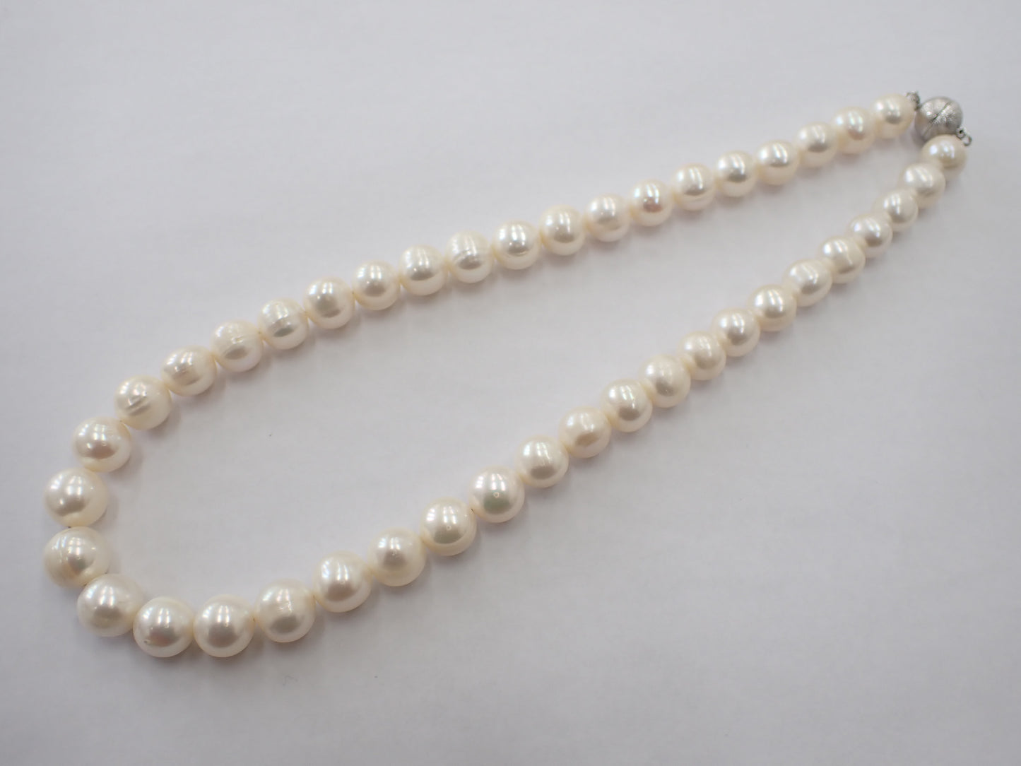 Semi-round pearl diameter approx. 9.6-10.6mm METAL 62.5g Necklace 