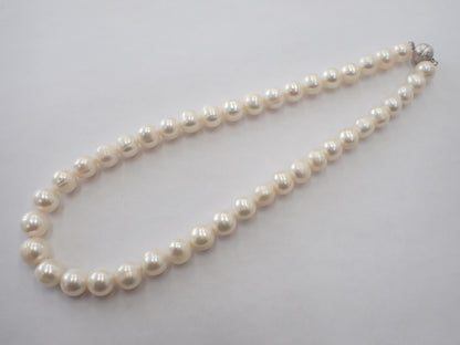 Semi-round pearl diameter approx. 9.6-10.6mm METAL 62.5g Necklace 