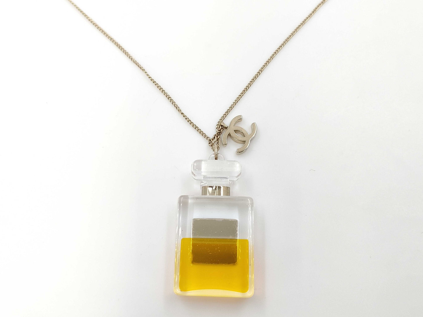 CHANEL Coco Mark No.5 Perfume Charm Necklace Necklace