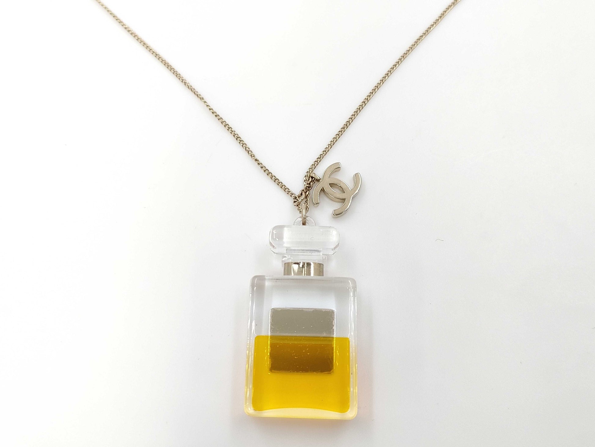 CHANEL Coco Mark No.5 Perfume Charm Necklace Necklace