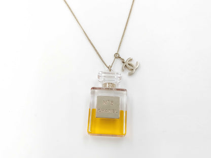 CHANEL Coco Mark No.5 Perfume Charm Necklace Necklace