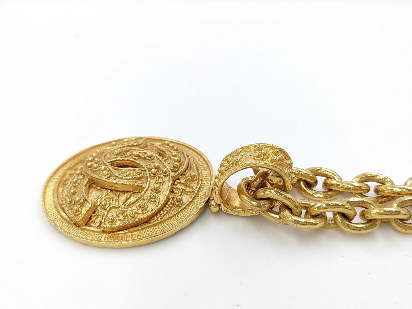 CHANEL Coco Mark Necklace Rice Necklace