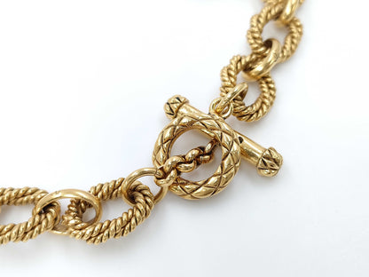 CHANEL Sun Motif Coco Mark Necklace Rice Necklace