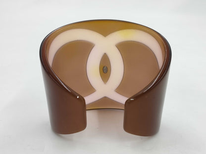 CHANEL Coco Mark Open Bangle Rice Bracelet Bangle