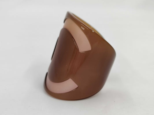 CHANEL Coco Mark Open Bangle Rice Bracelet Bangle