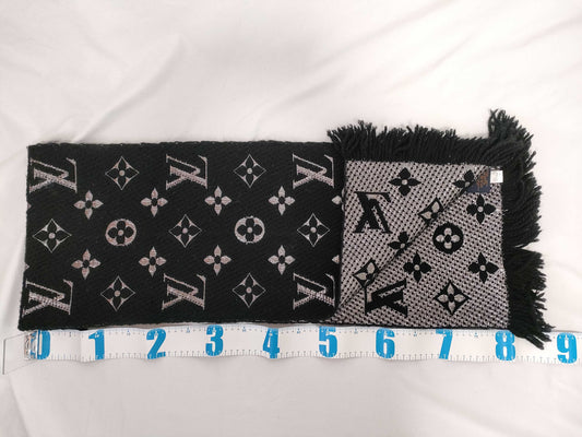 LOUIS VUITTON Monogram Louis Vuitton Echarpe Logomania Shine Tagged Muffler