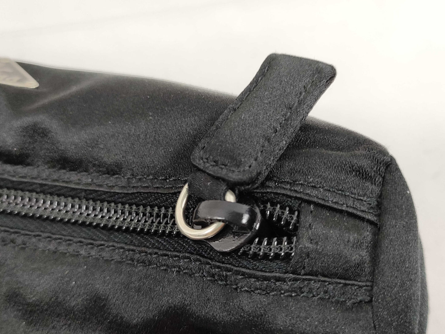 PRADA Triangle Logo Cylindrical Pouch Pouch