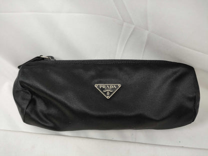 PRADA Triangle Logo Cylindrical Pouch Pouch