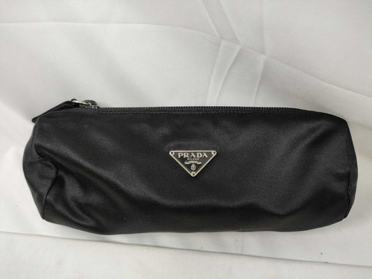 PRADA Triangle Logo Cylindrical Pouch Pouch