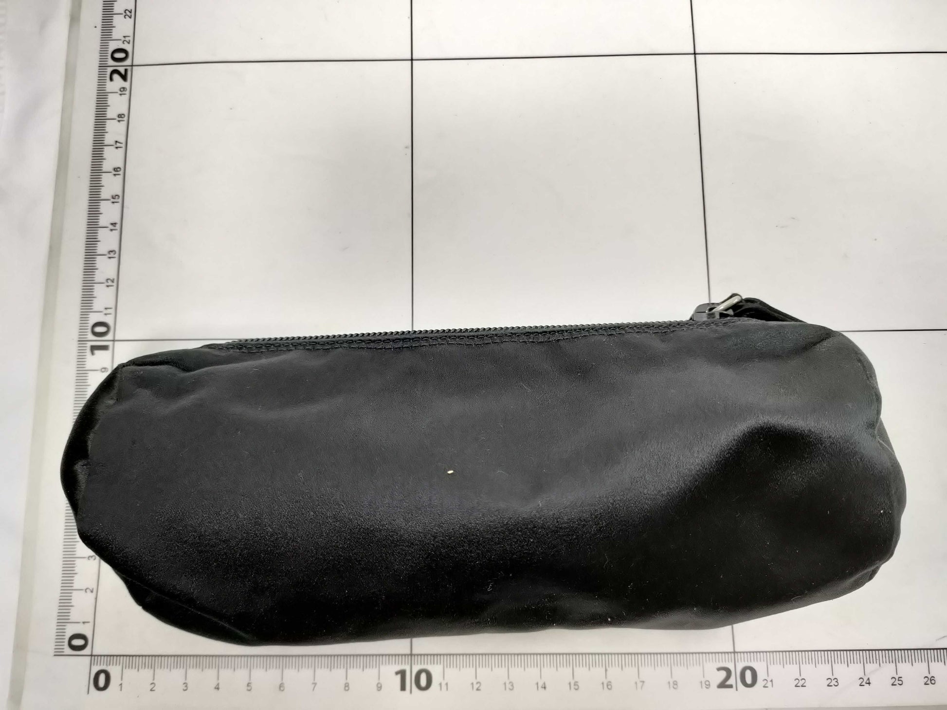 PRADA Triangle Logo Cylindrical Pouch Pouch