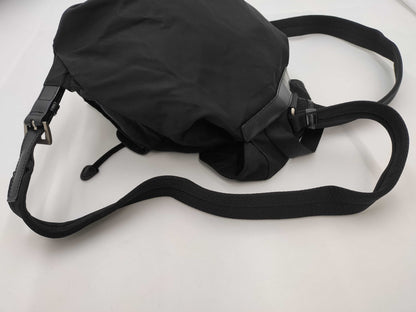 PRADA Triangle Logo Backpack Black Rucksack