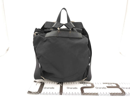 PRADA Triangle Logo Backpack Black Rucksack